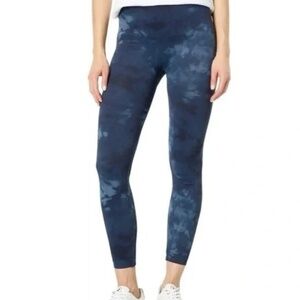 SPANX Ecocare Ankle leggings in Deep Blue Tie Dye  sz large NWT